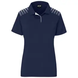 Ladies Aerogrid Golf Shirt Navy Front
